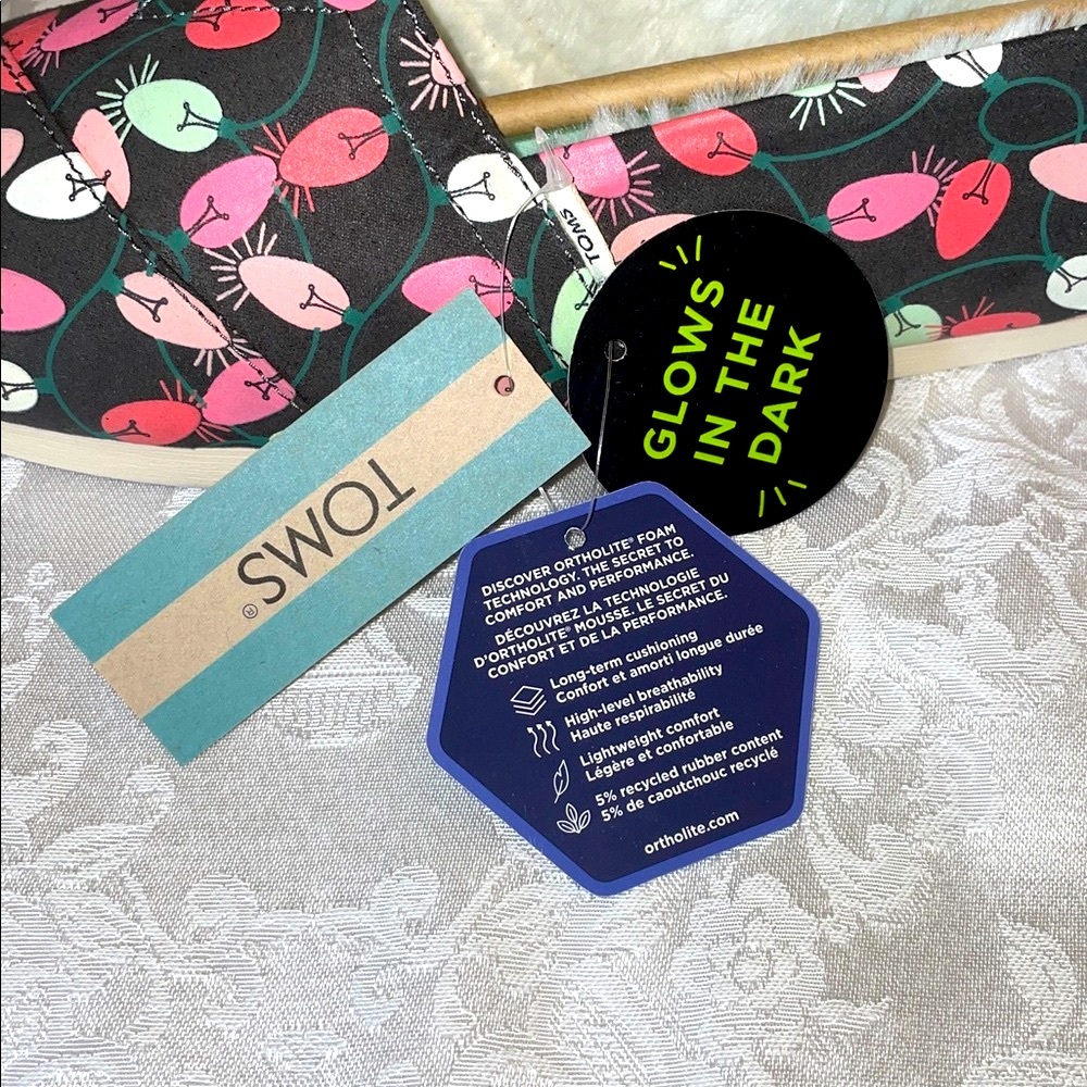 NIB Toms Forged Iron Alpargata Shoes. Women’s size 7.5 - Picture 6 of 6